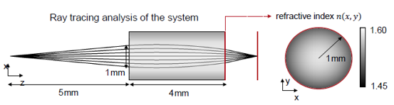 渐变折射率（GRIN）透镜的构建和建模的图2