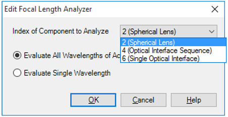 VirtualLab Fusion使用焦距分析器的圖4