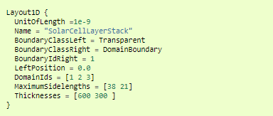 JCMsuite案例展示：薄膜太阳能电池的一维模型仿真的图2