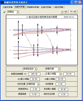 OCAD:四組元連續(xù)變焦系統(tǒng)