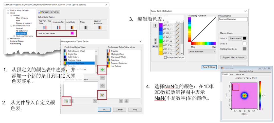 VirtualLab Fusion中的可視化設置的圖10