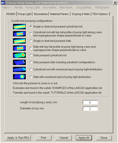 LASCAD：如何计算一个简单激光腔中端面泵浦棒的热透镜的图2