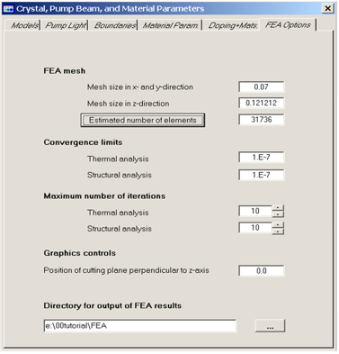 LASCAD：如何计算一个简单激光腔中端面泵浦棒的热透镜的图8