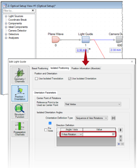 VirtualLab Fusion表面和光柵區域的通道配置的圖4