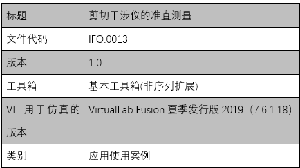 VirtualLab Fusion：利用剪切干涉法的準直測量的圖10