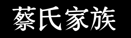 百家姓历史047——蔡氏家族资料