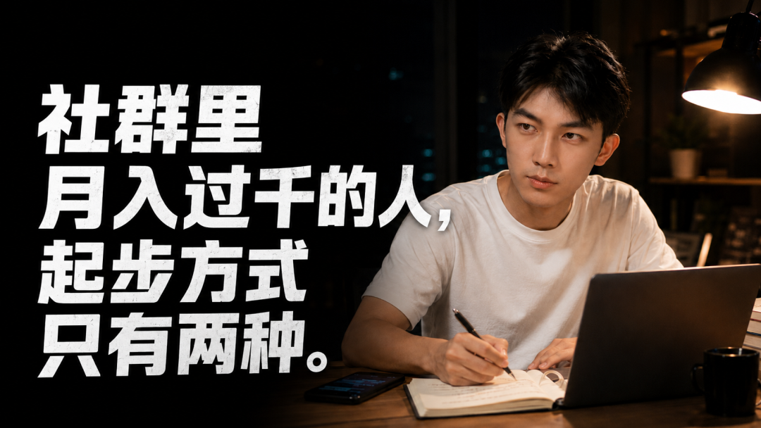 副业月入过千的两种起步方式 先收钱或跟对人干中学