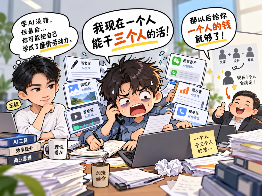 AI时代普通人赚钱新思路：抓住责任差与判断力，别把自己练成廉价劳动力