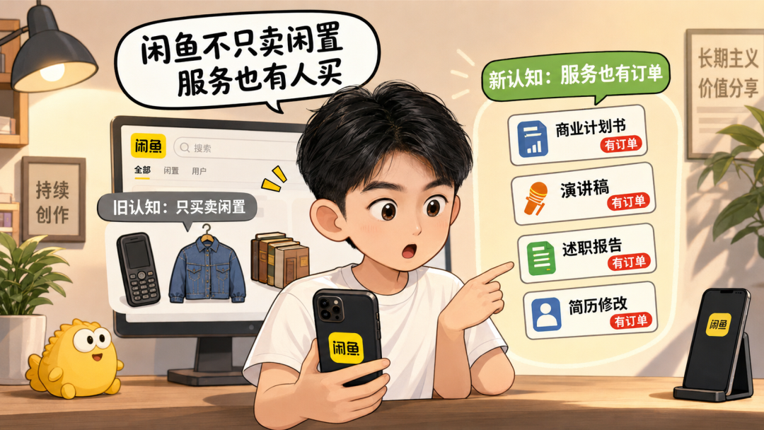 闲鱼代写商业计划书演讲稿兼职，AI辅助副业月入过万