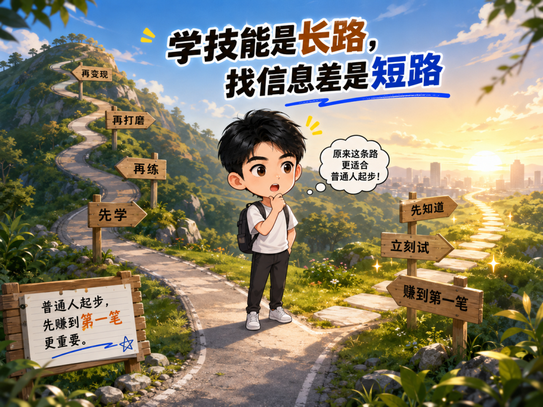零基础用AI两天做出小程序 靠信息差赚钱的低成本副业方法