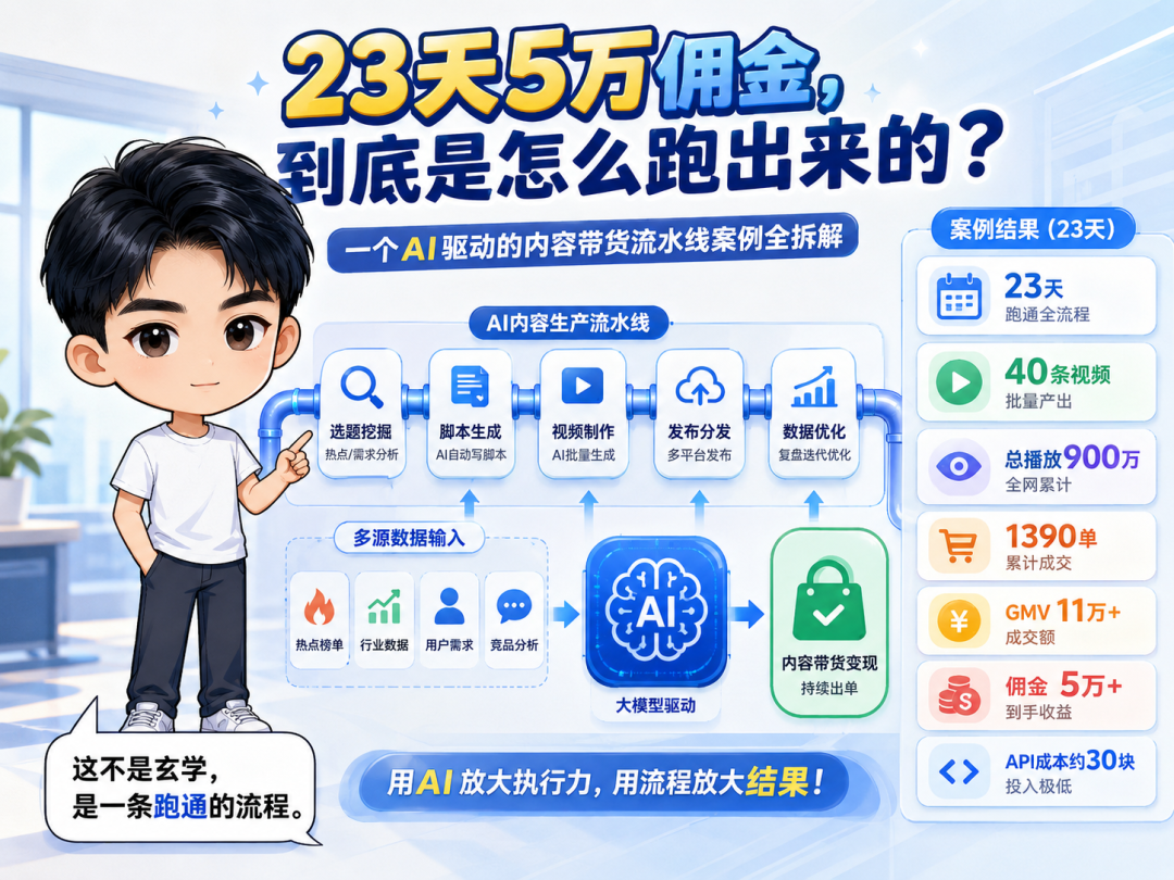 视频号健康图书带货AI流水线 23天佣金5万 可复制副业方法