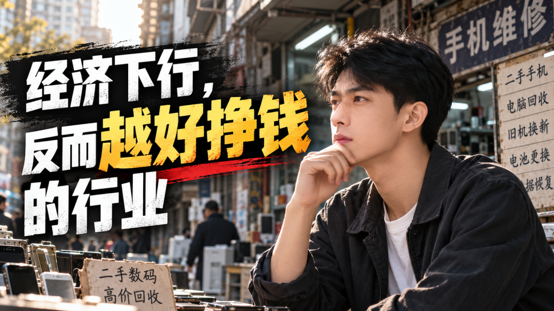 经济下行期怎么赚钱：手机维修与二手回收等小生意机会