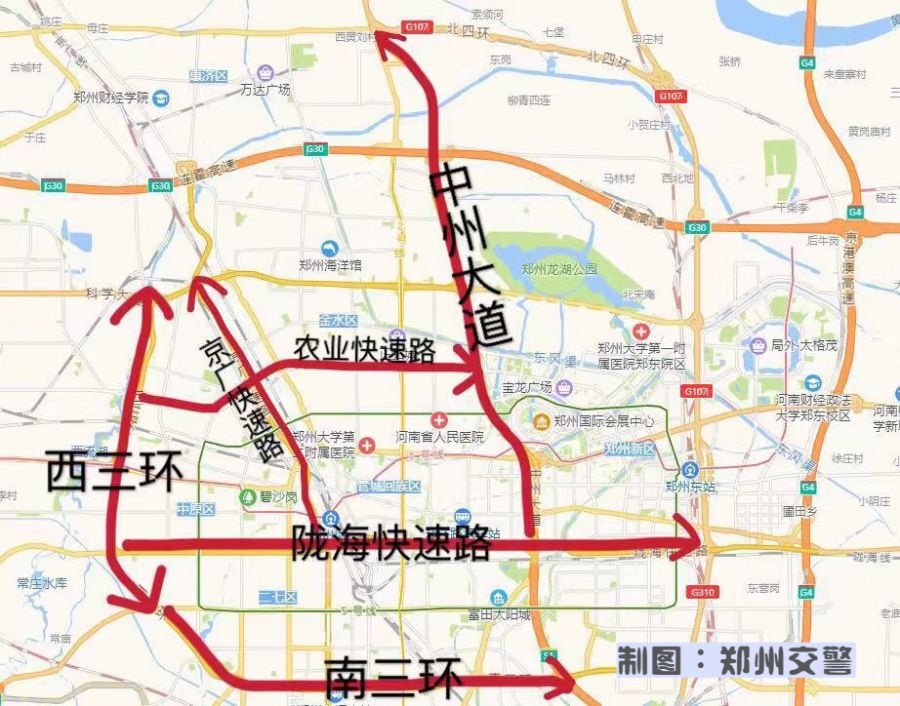 2019年9月16日下午14时30分至晚23时管制区域:对新田大道(中原西路至