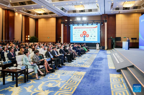 Guests attend the Global Mayors Dialogue and the 2025 Shanghai International Friendship Cities Cooperation Forum in Shanghai, east China, May 29, 2025. (Xinhua/Wang Xiang)