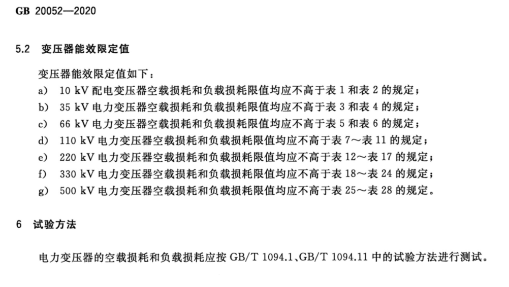 【收藏】标准学习：电力变压器能效限定值及能效等级的图4