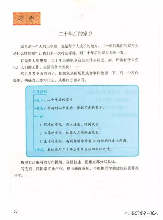 【思维导图“画”作文】魏梓桓《二十年后的故乡》五年作文（21）