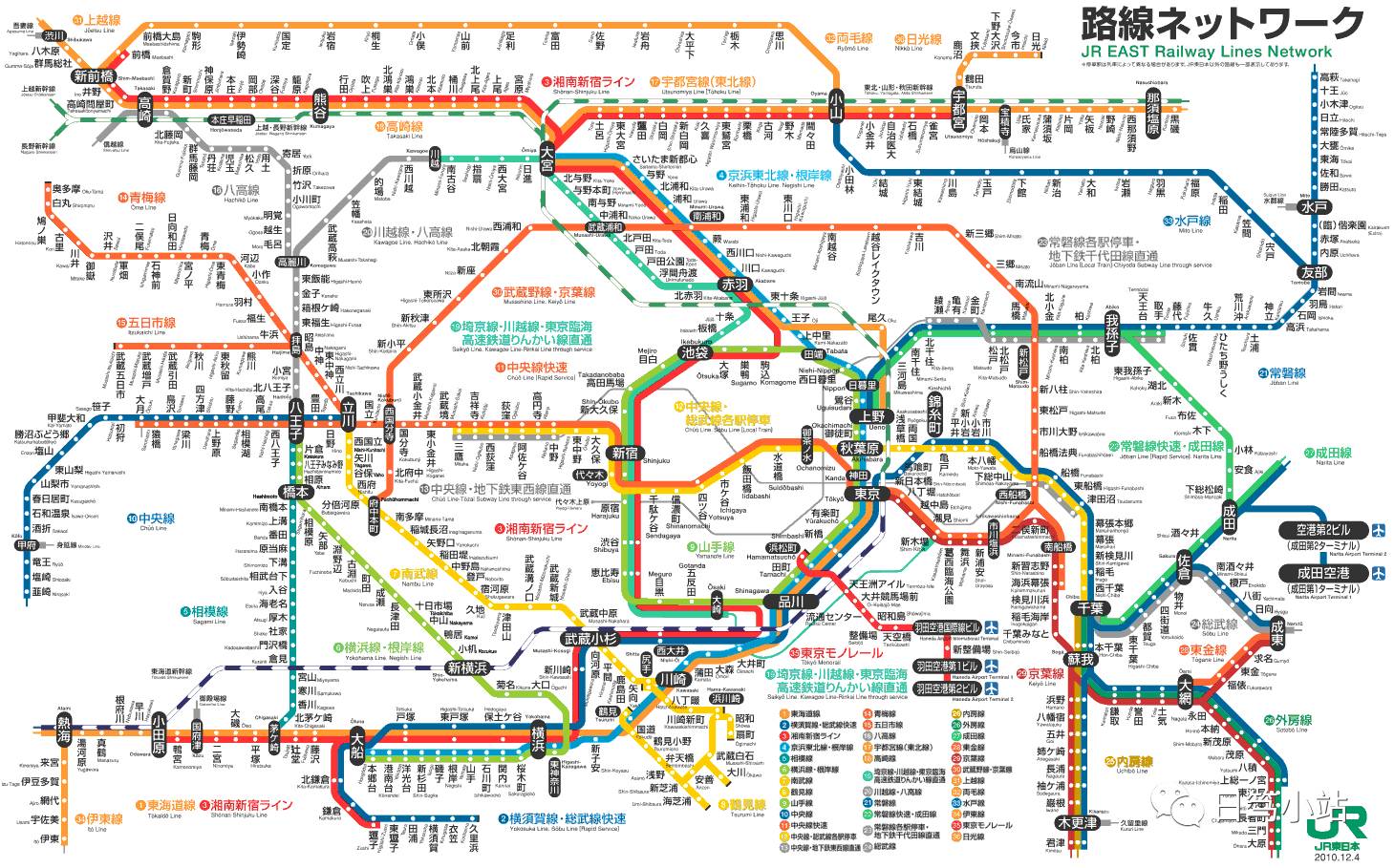 东京158条地铁图片