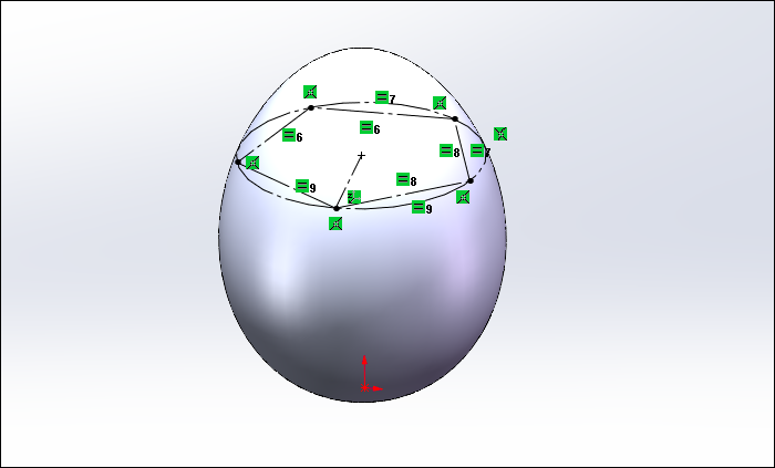 用SolidWorks建模一个剥壳的鸡蛋的图7