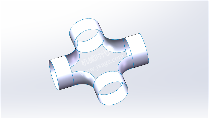 SolidWorks创建四通管,能否成功在于草绘的细节!的图12