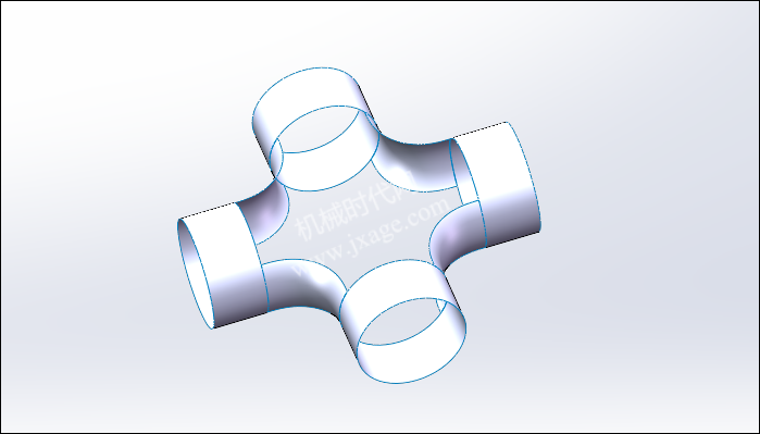 SolidWorks创建四通管，能否成功在于草绘的细节！的图12