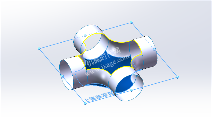 SolidWorks创建四通管，能否成功在于草绘的细节！的图16