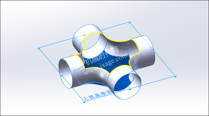 SolidWorks创建四通管,能否成功在于草绘的细节!的图16