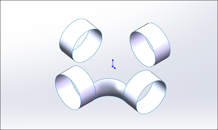 SolidWorks创建四通管，能否成功在于草绘的细节！的图9