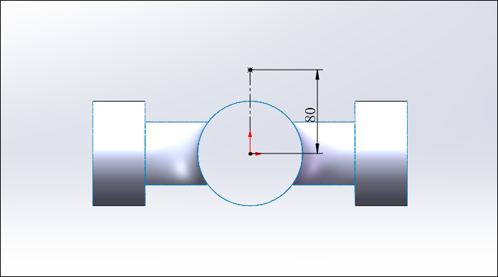 SolidWorks创建四通管，能否成功在于草绘的细节！的图13