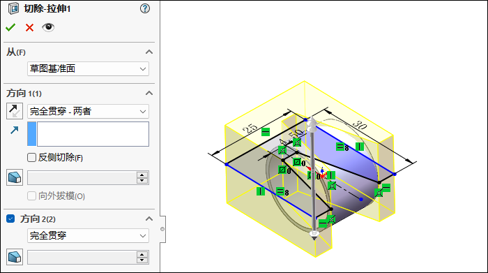 拉伸技巧!SolidWorks建模并渲染一个可变镂空环的图5