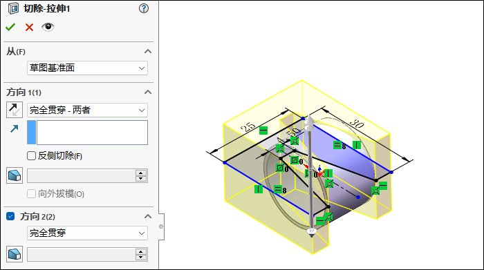 拉伸技巧！SolidWorks建模并渲染一个可变镂空环的图5