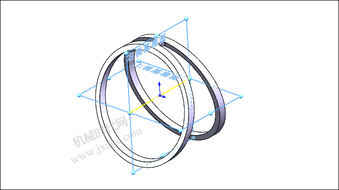 拉伸技巧!SolidWorks建模并渲染一个可变镂空环的图12