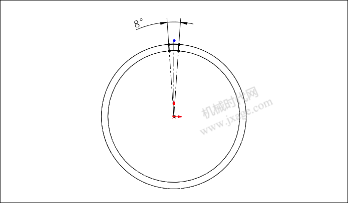 拉伸技巧!SolidWorks建模并渲染一个可变镂空环的图8