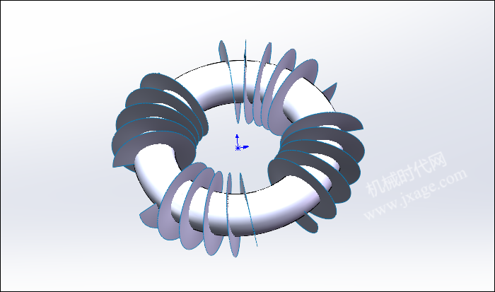 SolidWorks建模练习(50):不规则弹簧的图8