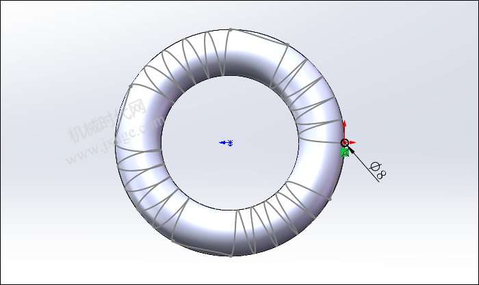 SolidWorks建模练习(50):不规则弹簧的图11