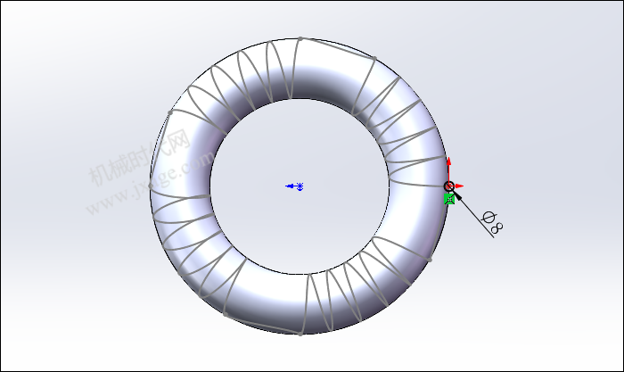 SolidWorks建模练习（50）：不规则弹簧的图11