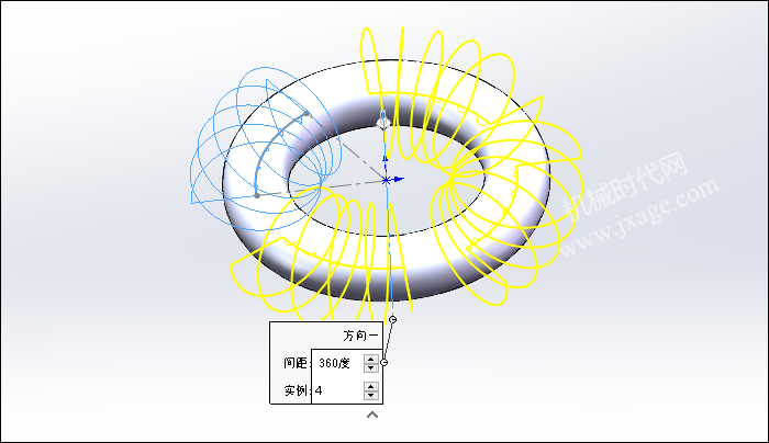 SolidWorks建模练习(50):不规则弹簧的图7