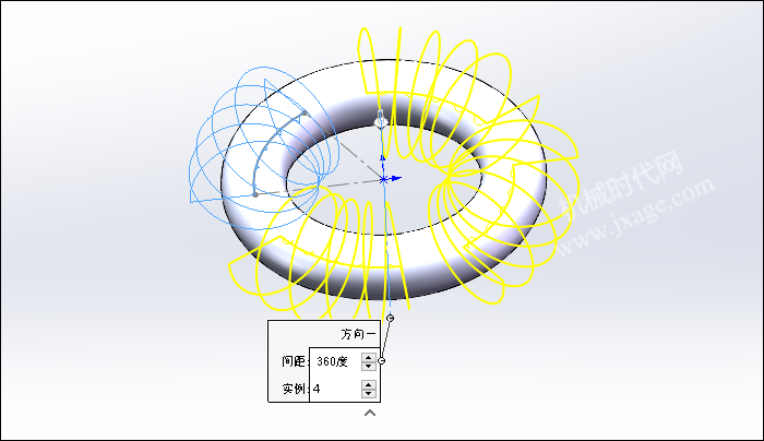 SolidWorks建模练习（50）：不规则弹簧的图7