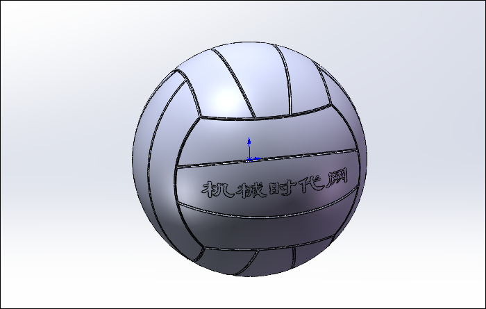 SolidWorks建模并渲染一个排球，夏天需要运动一下！的图17