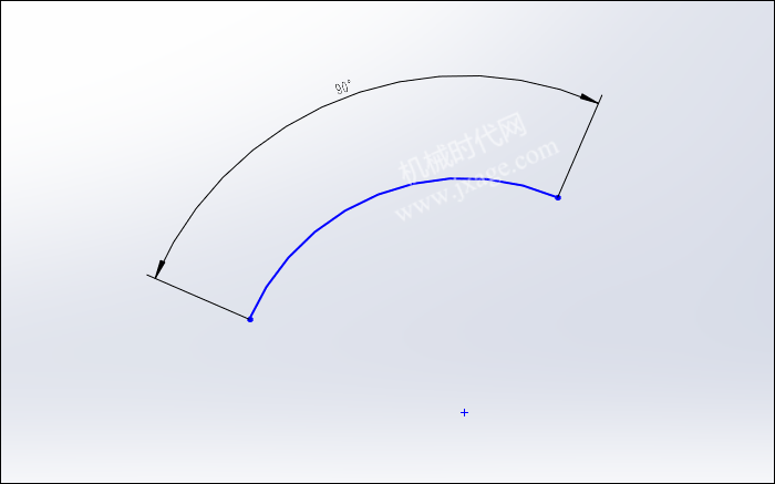 技巧！SOLIDWORKS使用智能尺寸工具标注圆弧尺寸的图2