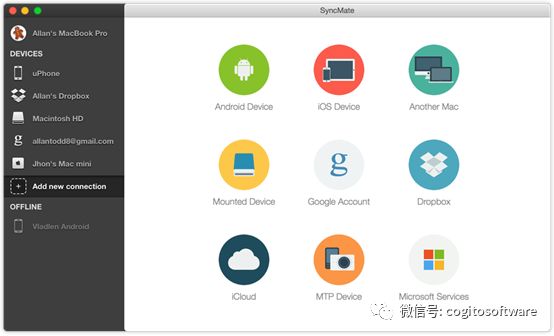 eltima SyncMate：Mac专用的神同步传输工具——多台设备，轻松同步各种数据：日历、提醒、联系人……
