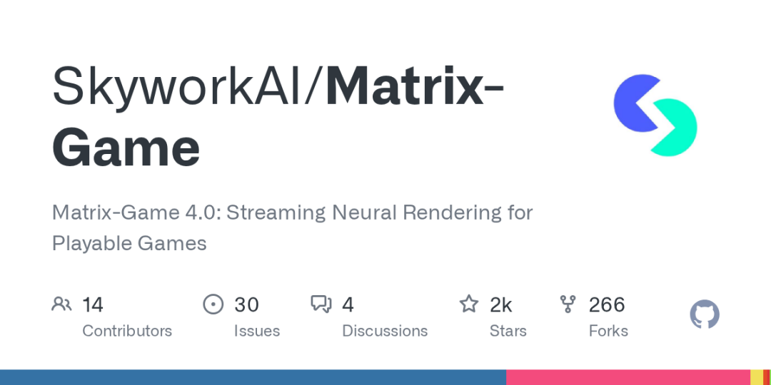 GitHub - SkyworkAI/Matrix-Game: Matrix-Game 4.0: Streaming Neural Rendering  for Playable Games · GitHub