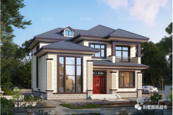 11套农村自建房,都是新中式外观,大气典雅,清新雅墅人人都中意