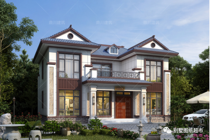 11套农村自建房都是新中式外观大气典雅清新雅墅人人都中意