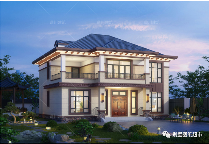 8套二层农村别墅端庄大方新中式美出新高度国人的理想住宅