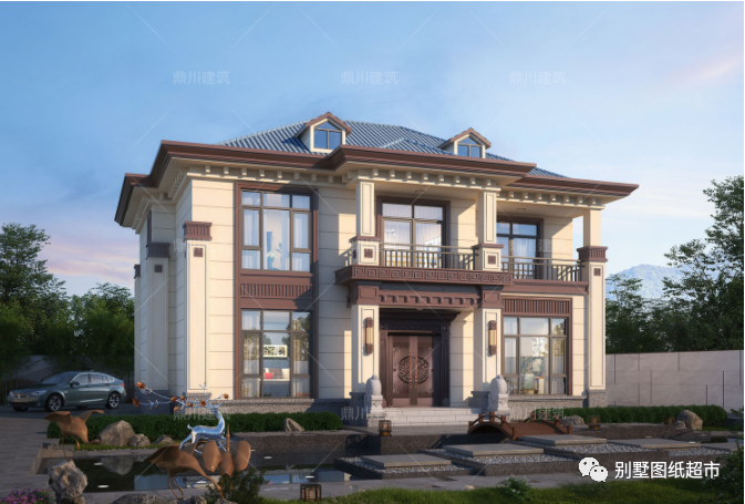 8套二层农村别墅端庄大方新中式美出新高度国人的理想住宅
