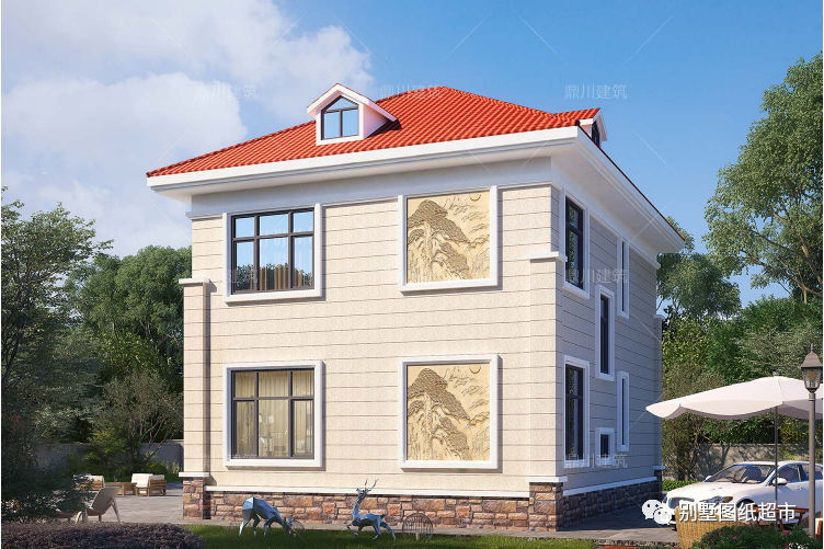 10套自建房别墅图纸简约大气经济实用户型适合90农村家庭