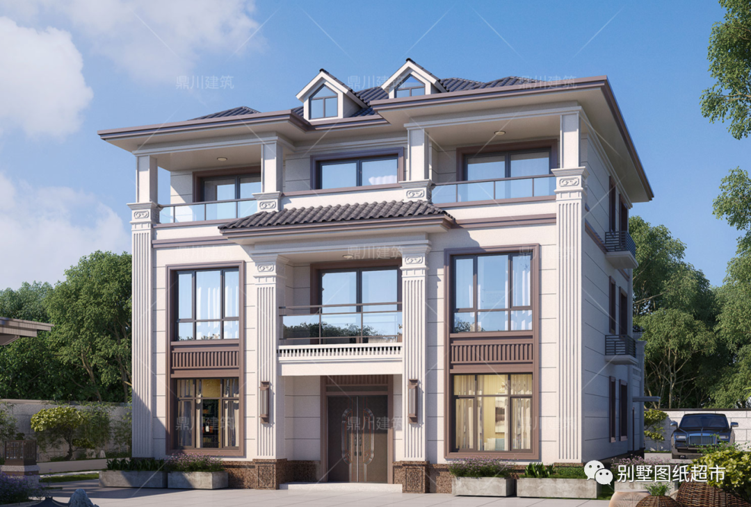 5套农村别墅新设计建房流行款复式设计还带堂屋气派舒适