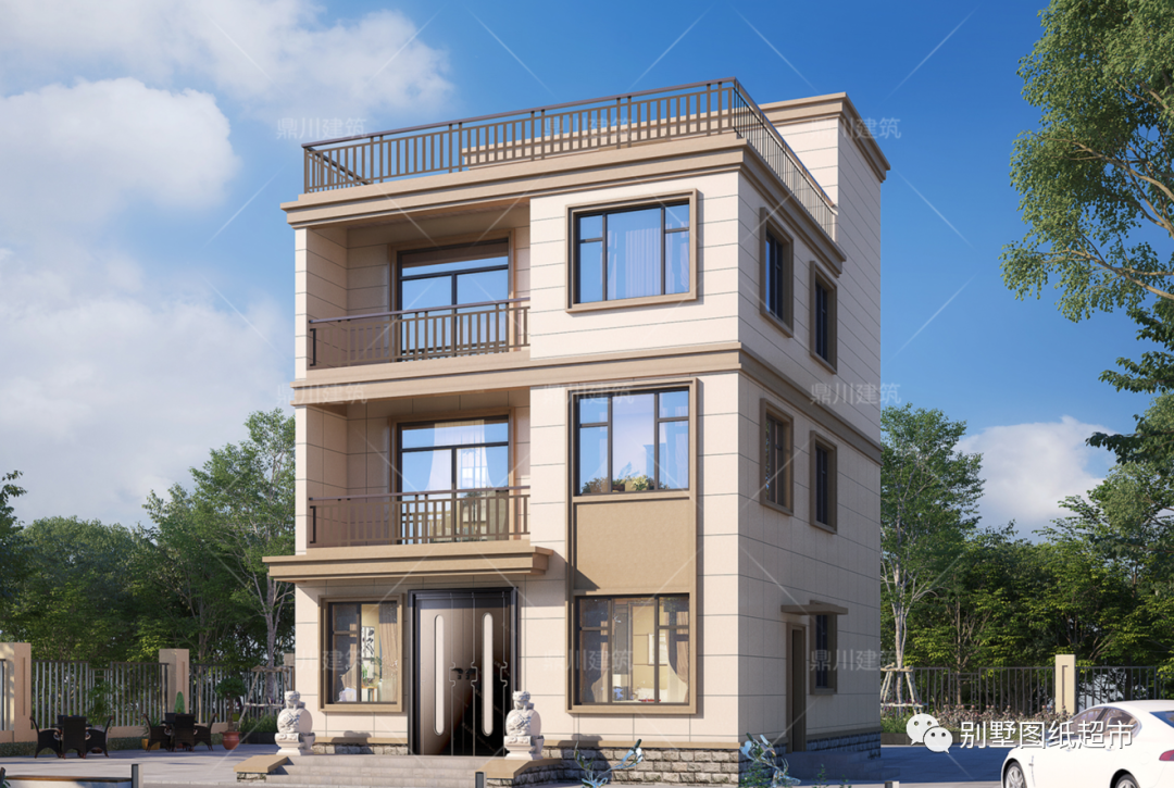 这5套农村别墅,外观沉稳,造型美观,在农村建一栋绝对有面子