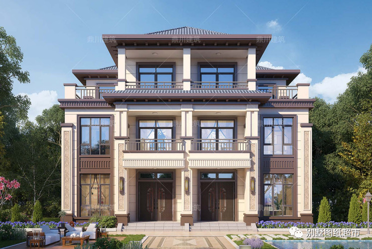 4款农村双拼别墅,不仅外观美,造价还低,兄弟合建房可参考