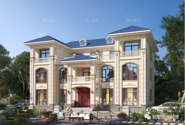 15套兄弟双拼别墅外观对称大气布局实用节约建房成本更气派